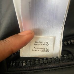 Tags from Burberry vest